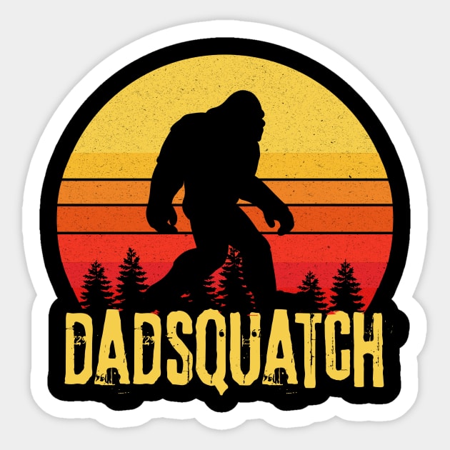 Dadsquatch Bigfoot Dad Gift Sticker by The WYLD Tribe